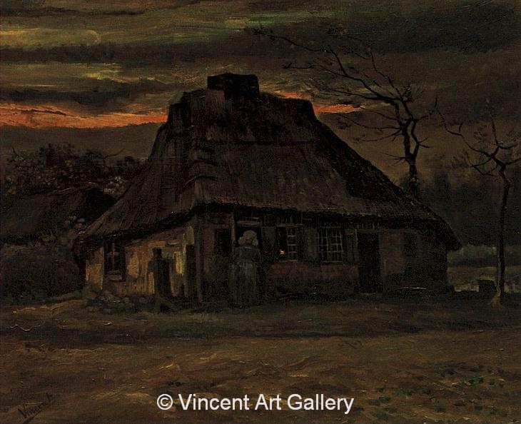 JH777, Van Gogh, Cottage at Nightfall